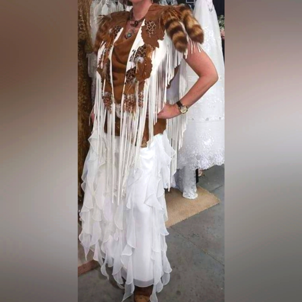 Leather Vest/Shawl OSFA